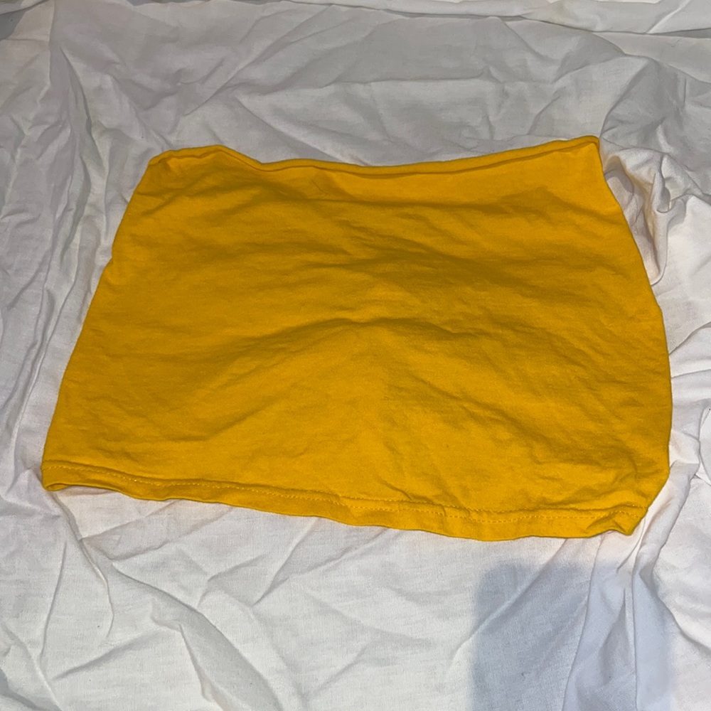 Tube top that ties in the back